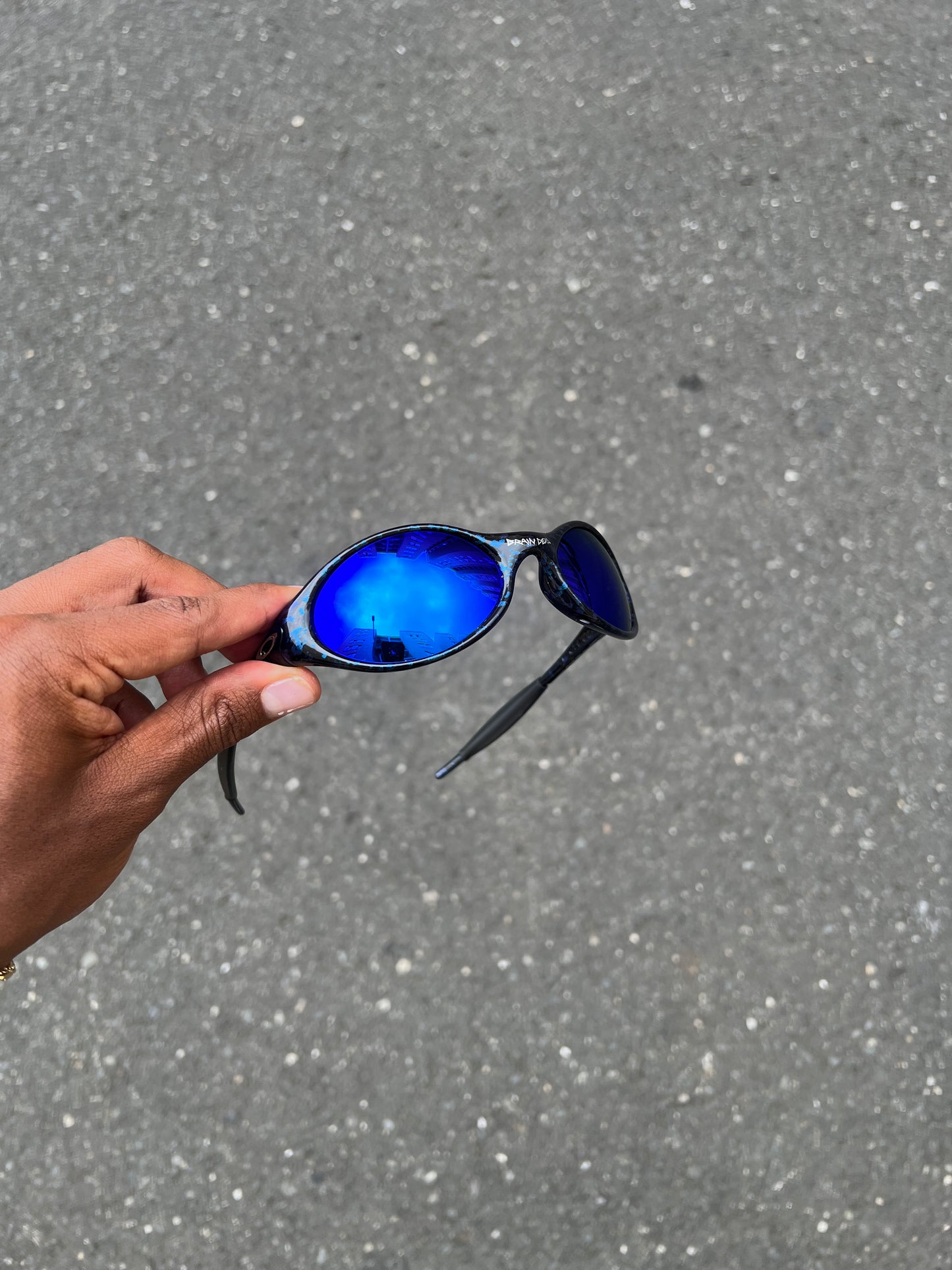 EYE JACKET NEON BLUE
